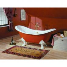 Cheviot Products Canada 2114-WC-0-PB - REGENCY Cast Iron Bathtub with Lion Feet