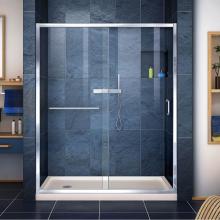 Dreamline Showers DL-6973L-22-01 - DreamLine Infinity-Z 36 in. D x 60 in. W x 74 3/4 in. H Clear Sliding Shower Door in Chrome and Le