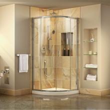 Dreamline Showers DL-6702-01CL - DreamLine Prime 36 in. D x 36 in. W x 74 3/4 in. H Clear Framed Sliding Shower Enclosure in Chrome