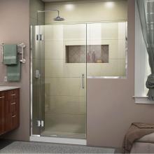 Dreamline Showers D1252436-01 - DreamLine Unidoor-X 55-55 1/2 in. W x 72 in. H Frameless Hinged Shower Door in Chrome