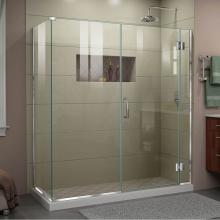 Dreamline Showers E12830530-01 - DreamLine Unidoor-X 64 1/2 in. W x 30 3/8 in. D x 72 in. H Frameless Hinged Shower Enclosure in Ch