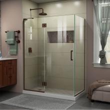 Dreamline Showers E32430L-06 - DreamLine Unidoor-X 48 3/8 in. W x 30 in. D x 72 in. H Hinged Shower Enclosure in Oil Rubbed Bronz