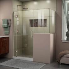 Dreamline Showers E129243430-04 - DreamLine Unidoor-X 59 in. W x 30 3/8 in. D x 72 in. H Hinged Shower Enclosure in Brushed Nickel