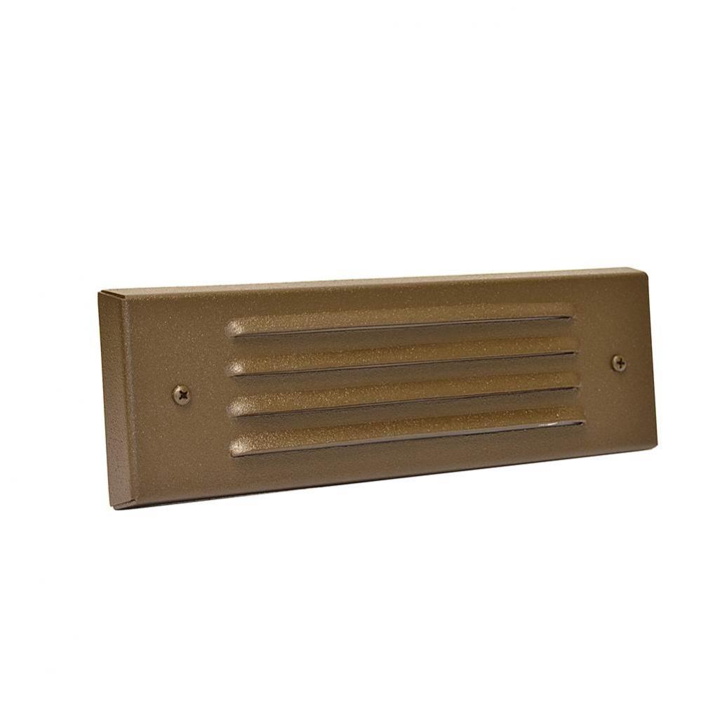 8W, ALUM FLAT LEDP STEP LIGHT, BRONZE