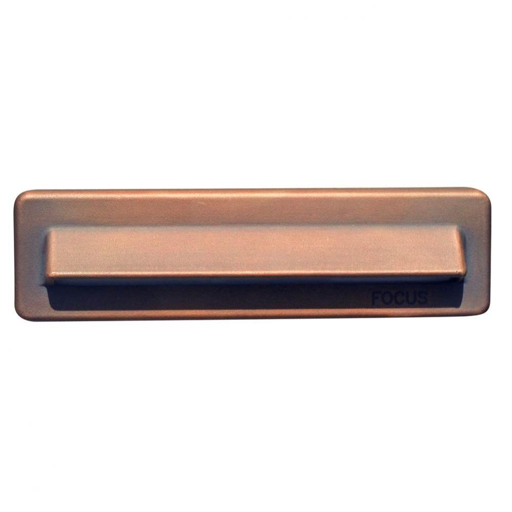 5W, BRASS FLAT PANEL LED STEP LIGHT, ACID