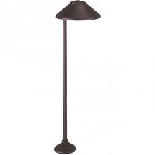 Focus Industries PL01LEDPBLT - 4W 12V LED PANEL, CAST ALUM CHINA HAT 5.5'', BLACK