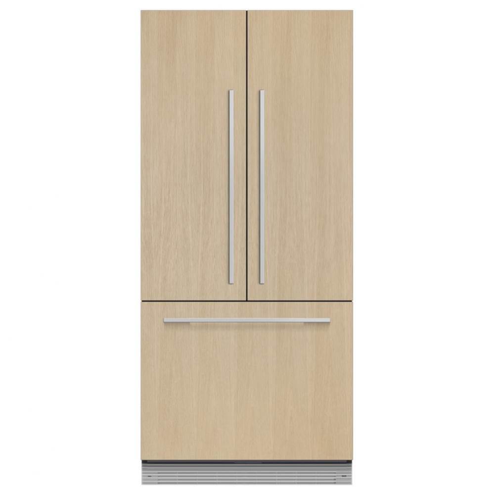 32'' French Door Refrigerator Freezer, 72'' H, 14.7 cu ft, Panel Ready, Ice On