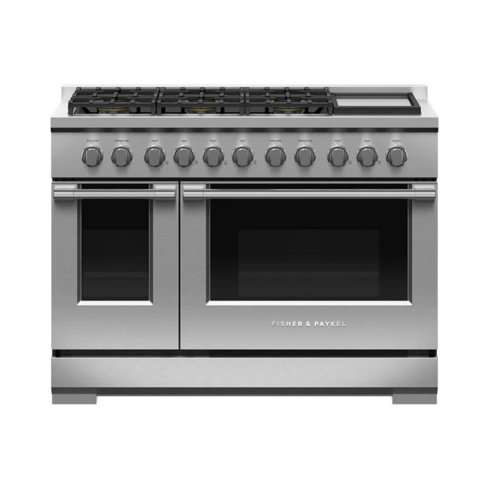 48'' Range, 6 Burners with Griddle, LPG