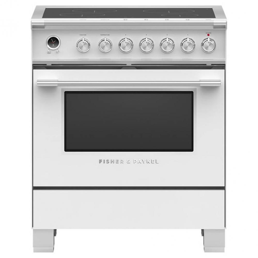 30'' Range, 4 Zones, Self-cleaning, White