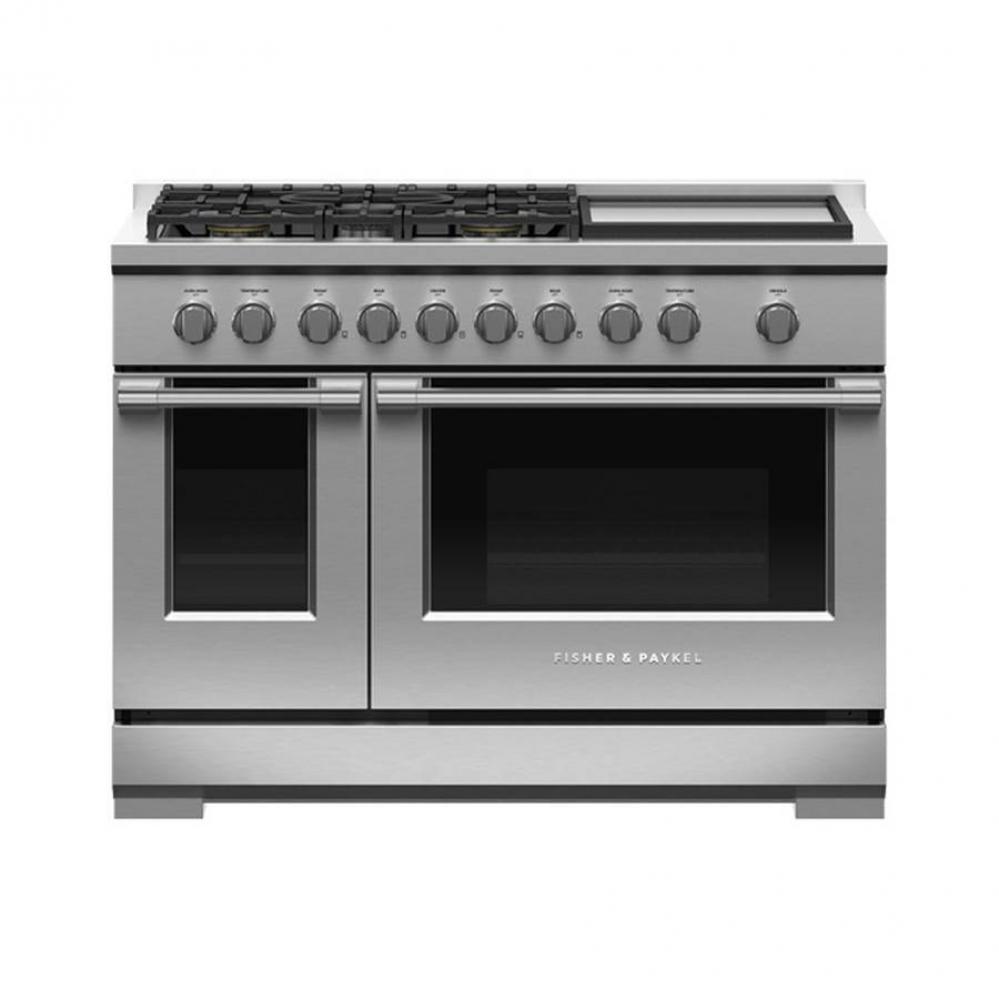 48'' Range, 5 Burners with Griddle, Natural Gas