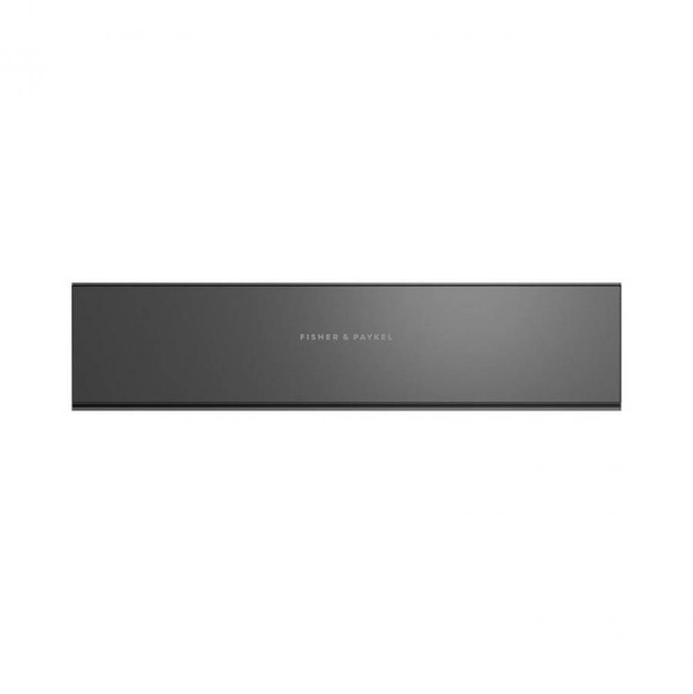 24'' Minimal Vacuum Drawer Black Glass - Push to Open