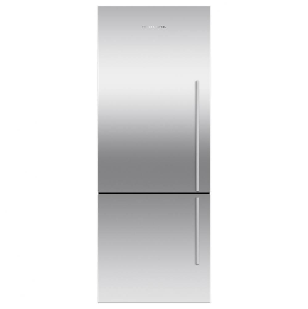 25'' Bottom Mount Refrigerator Freezer, Stainless Steel, 13.5 cu ft, Ice Only, Counter D