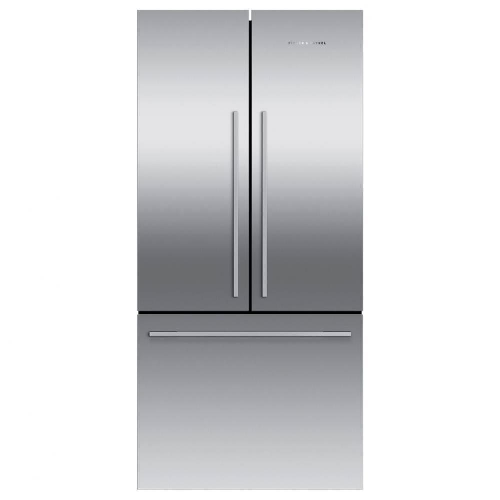 32'' French Door Refrigerator Freezer, 17 cu ft, Stainless Steel, Non Ice and Water, Cou