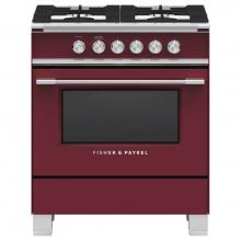 Fisher & Paykel 81715 - 30'' Range, 4 Burners, Red