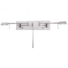 George Kovacs P4319-084 - George''S Reading Room? - 2 Light Led Swing Arm Wall