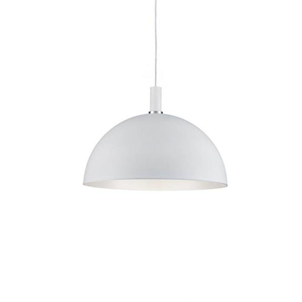 Single Lamp Pendant WithAluminum Dome ShadeShowcasing Powder-Coated OrPlated Finishes With Metal