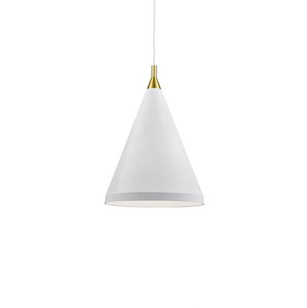 Single Lamp Pendant With ConicalAluminum Shade With FinePowder-Coated Or Plated FinishesWith