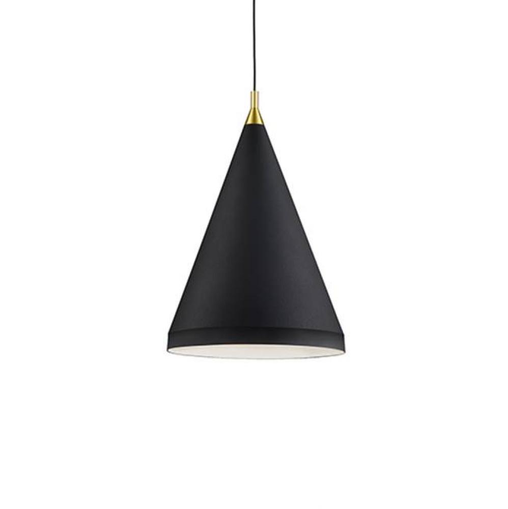 Single Lamp Pendant With ConicalAluminum Shade With FinePowder-Coated Or Plated FinishesWith