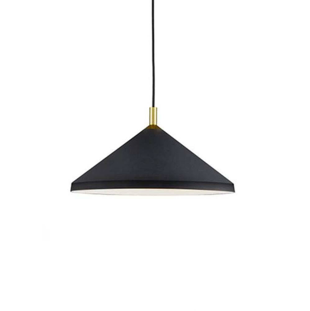 Single Lamp Pendant With ConicalAluminum Shade With FinePowder-Coated Or Plated FinishesWith