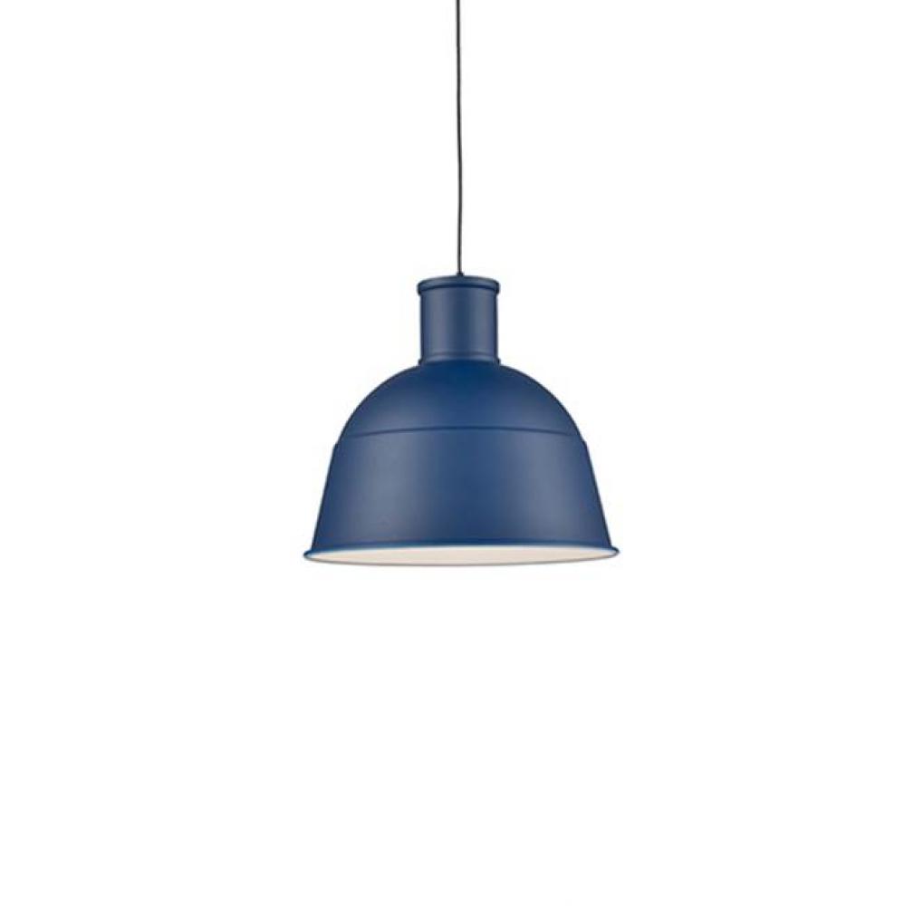 Single Lamp Pendant WithAluminum Dome ShadeShowcasing Powder-CoatedFinishes. Exterior Shade