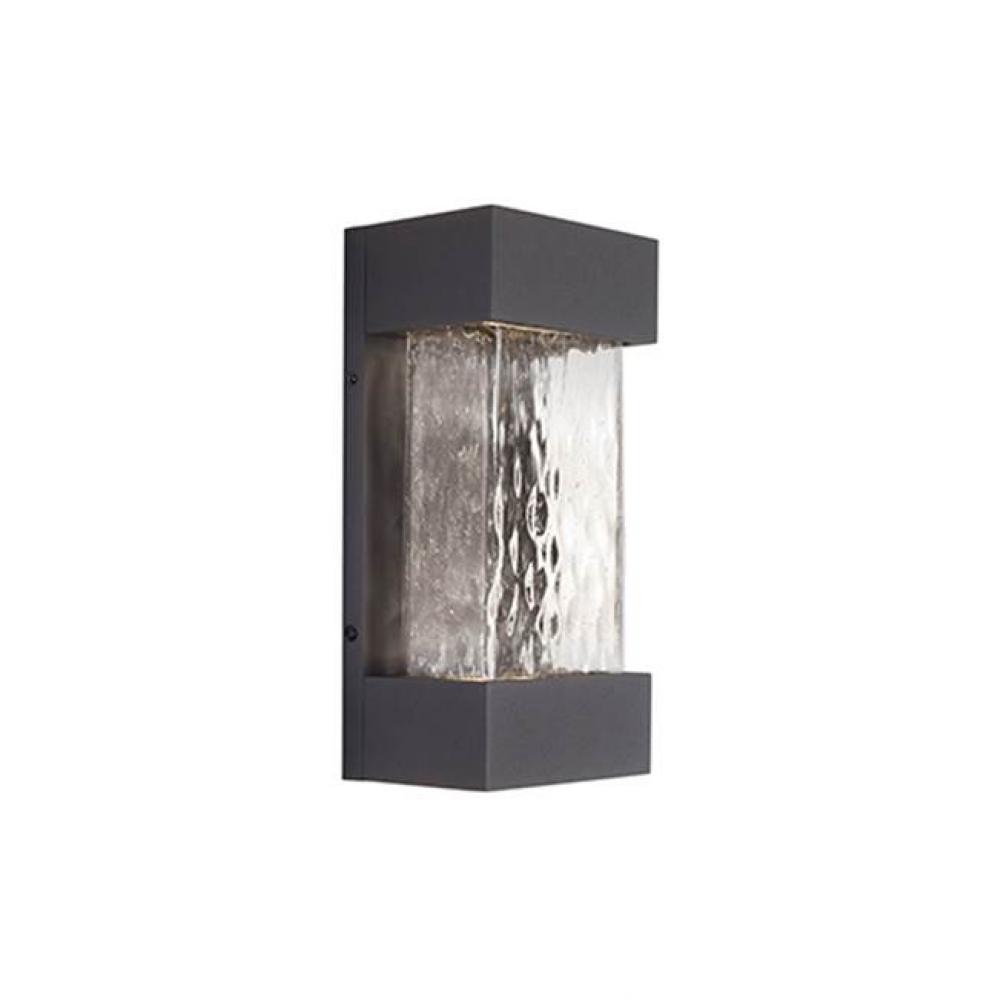 This Surface Mount Exterior Wall Light Combines Hand-Crafted Glass And Metal Elements. Available