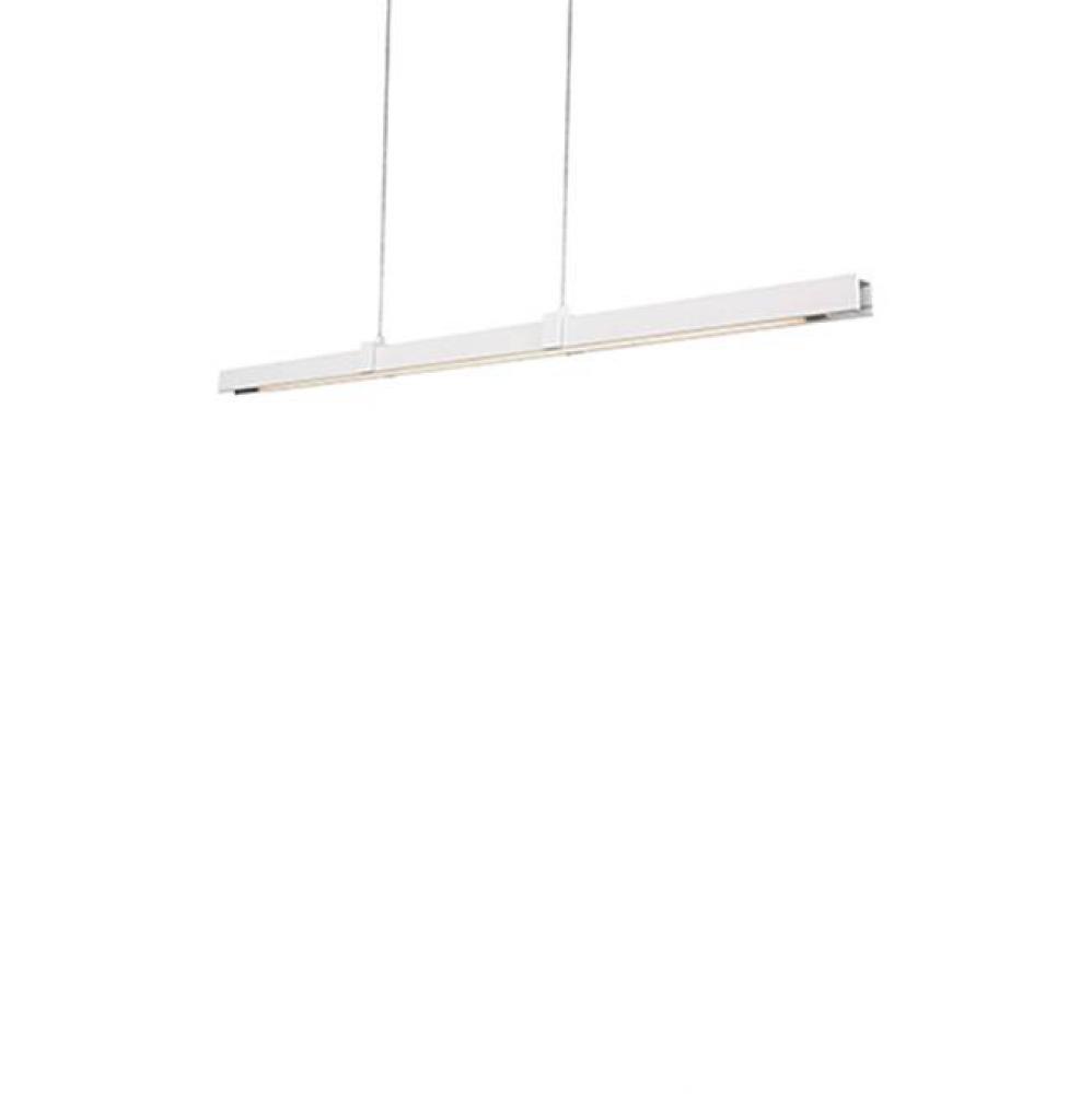 Clean, Crisp Design This Linear Pendant Hangs From Two Points In The Middle Of The 51-1/5 Inch