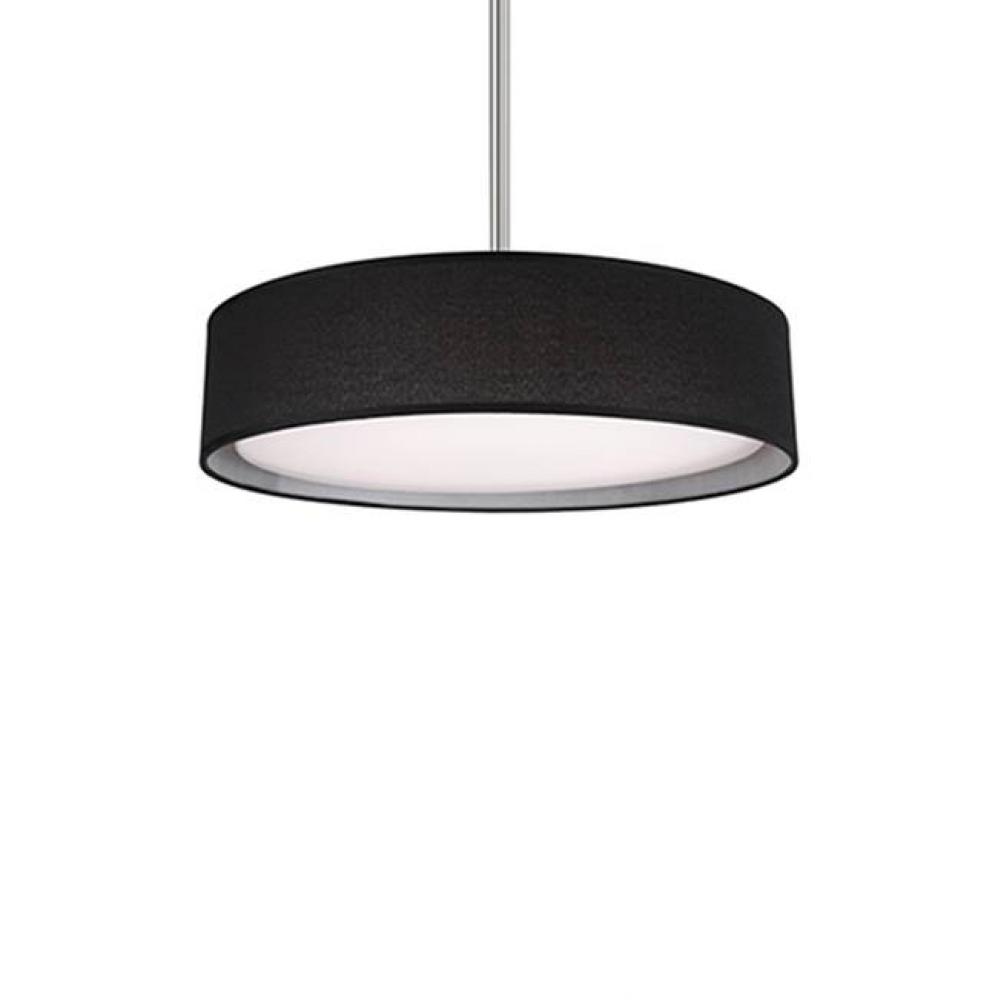 Round Led Flush Mount With A Refined Hand Tailored Textured Fabric Shade Available In Beige,