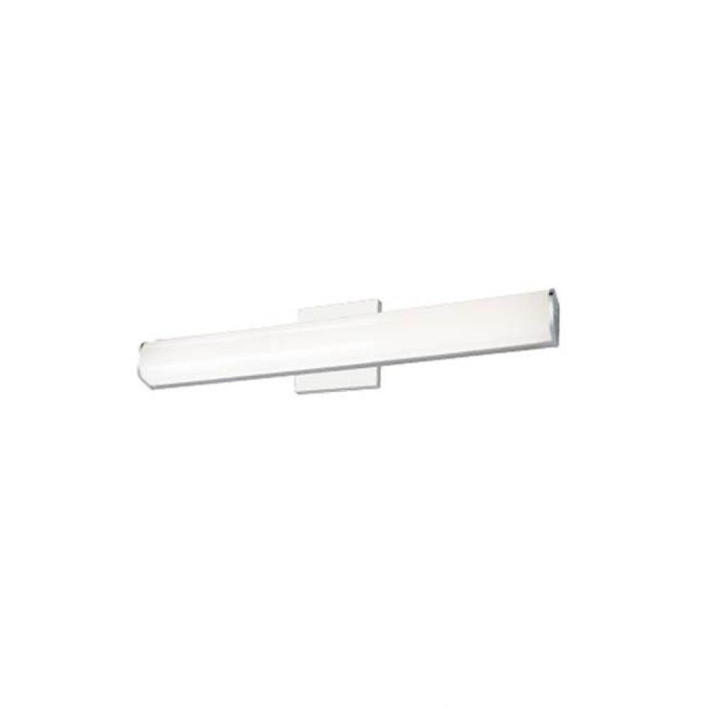 Vl61220 - Obround White Acrylic Diffuser With Electroplated Formed Steel