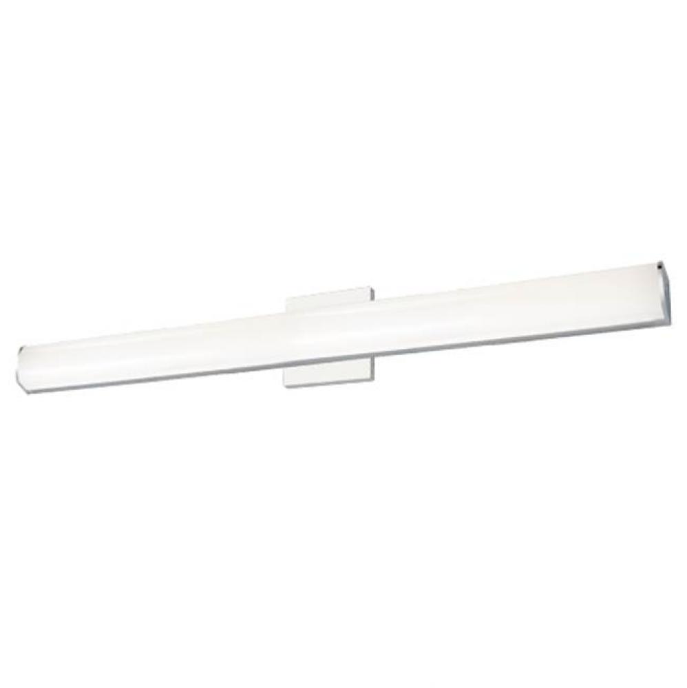 Vl61236 - Obround White Acrylic Diffuser With Electroplated Formed Steel