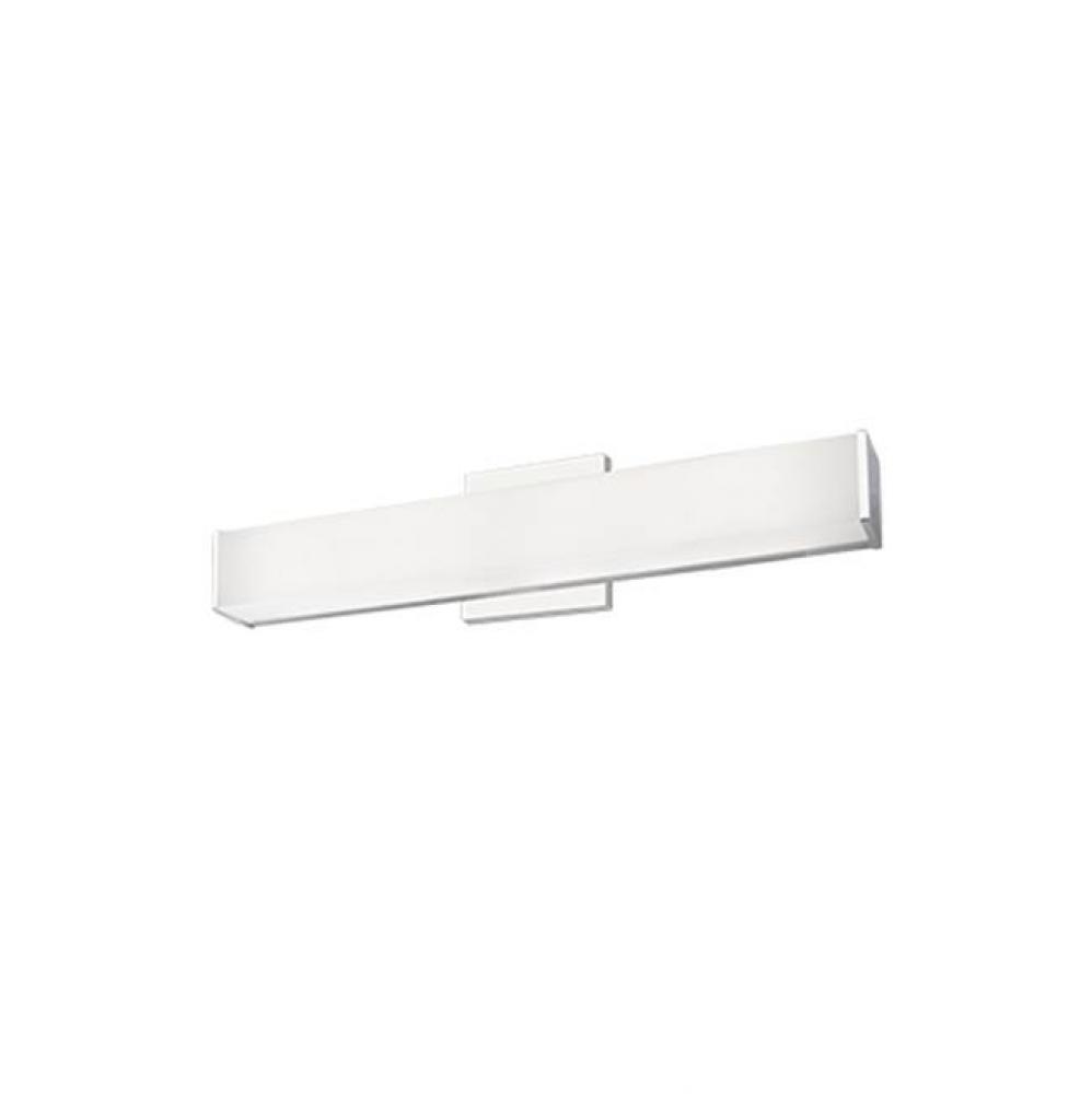 Vl62220 - Rectangular White Acrylic Diffuser With Electroplated Formed Steel