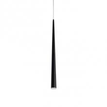 Kuzco 401216BK-LED - Single Led Pendant, Sleek Conical Shape With Clear Acrylic Diffuser, Canopy And Metal