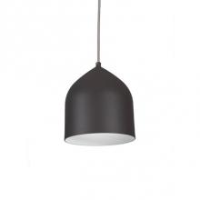 Kuzco 49108-GH/SV - Single Lamp Pendant With Spun Aluminum Shade Showcasing Power-Coated Finishes In Contrasing Hues.