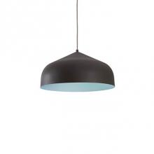 Kuzco 49117-GH/BU - Single Lamp Pendant With Spun Aluminum Shade Showcasing Power-Coated Finishes In Contrasing Hues.