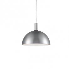 Kuzco 492316-BN/BK - Single Lamp Pendant WithAluminum Dome ShadeShowcasing Powder-Coated OrPlated Finishes With Metal