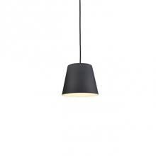 Kuzco 493620-BK - Single Lamp Pendant With Aluminum Drum Shade Showcasing Powder-Coated Finishes. Exterior Shade