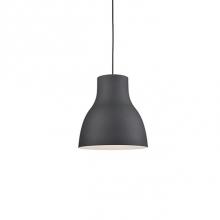 Kuzco 494216-BK - Single Lamp Pendant With TaperedAluminum Shade ShowcasingPowder-Coated Finishes. ExteriorShade