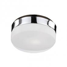 Kuzco 52022SCH - Two Lamp Flush Mount Ceiling Fixture With White Round Opal Glass And Chrome Metal