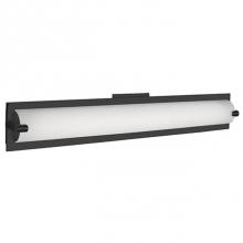 Kuzco 601001BK-LED - Extruded Opal Glass ArcFrosted Side DiffusersFormed Steel Details With Rectangular Wall