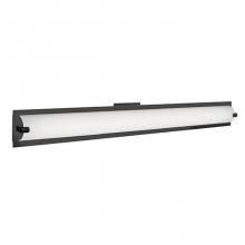 Kuzco 601002BK-LED - Extruded Opal Glass ArcFrosted Side DiffusersFormed Steel Details With Rectangular Wall