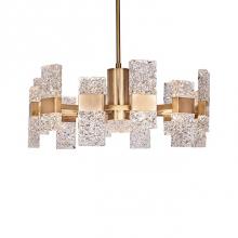 Kuzco CH9528-GB - Kuzco Is Excited To Introduce The Oslo Collection. Fine Textured Ice-Like Glass Is Used To