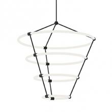 Kuzco CH99433-BK - Multi-Tiered Extruded Aluminum Frame With Rigid Frosted Acrylic