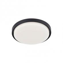 Kuzco EC44511-BK - Circular Cast Aluminum Body And FrameLightly Textured Powder-Coat FinishRound Opal Polymeric