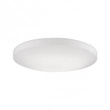 Kuzco FM11019-WH - Minimalist Designed Led Flush Mount With Round Descending Dome Shaped White Glass And White