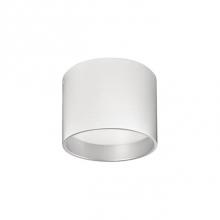 Kuzco FM11410-WH - Immaculate In Design Two Toned Round Cylinder Shaped Flush Mount With White Acrylic Diffuser.