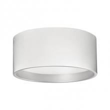 Kuzco FM11418-WH - Immaculate In Design Two Toned Round Cylinder Shaped Flush Mount With White Acrylic Diffuser.