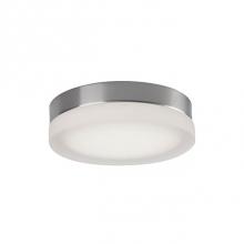 Kuzco FM3511-BN - Single Led Round Flush Mount Ceiling Fixture With Two Finishes. Round Glass Polished Surface And