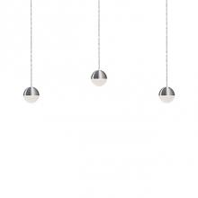 Kuzco LP10503-BN - Linear Downward Light Led Multi-Pendant With Three Stratum Sphere Shaped Cast Aluminum And