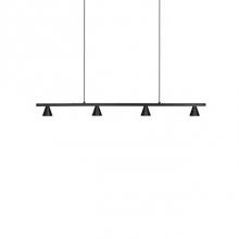 Kuzco LP19937-BL - Extruded Rectangular Profile With Conical ShadesSpot Optical Acrylic LensesBrushed Plated