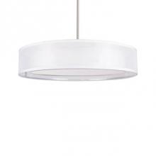 Kuzco PD11420-WH - The Black Or White Organza Shade That Covers The Concealed Aluminum And Steel Chassis Gives Depth