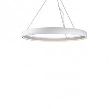 Kuzco PD22753-WH - Aircraft Cable Suspended Circular Pendant With Circular Canopy. Soft Up/Down Light Is Emitted